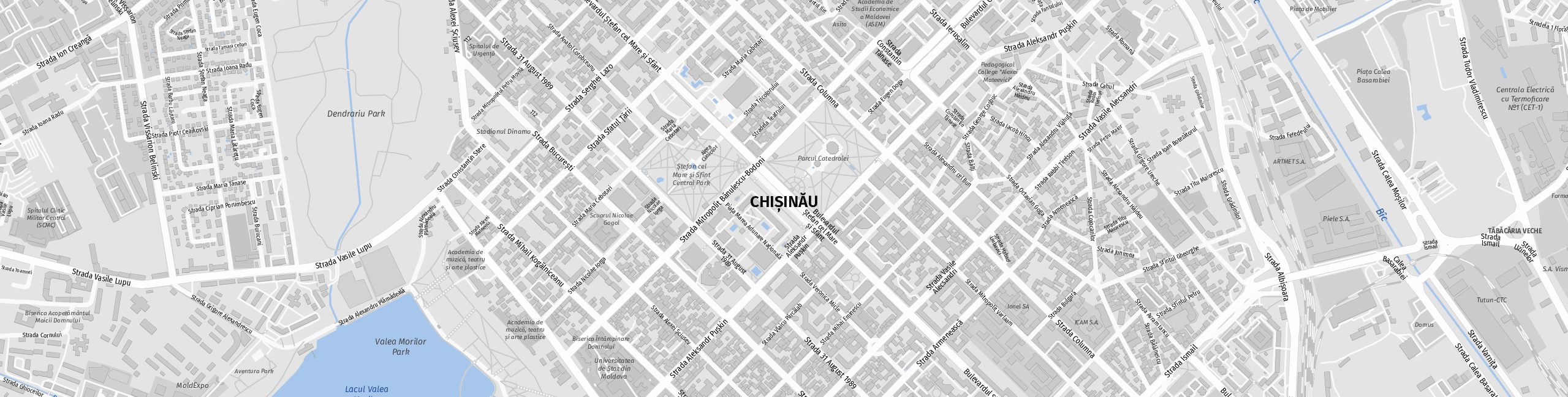 Stadtplan Chișinău zum Downloaden.
