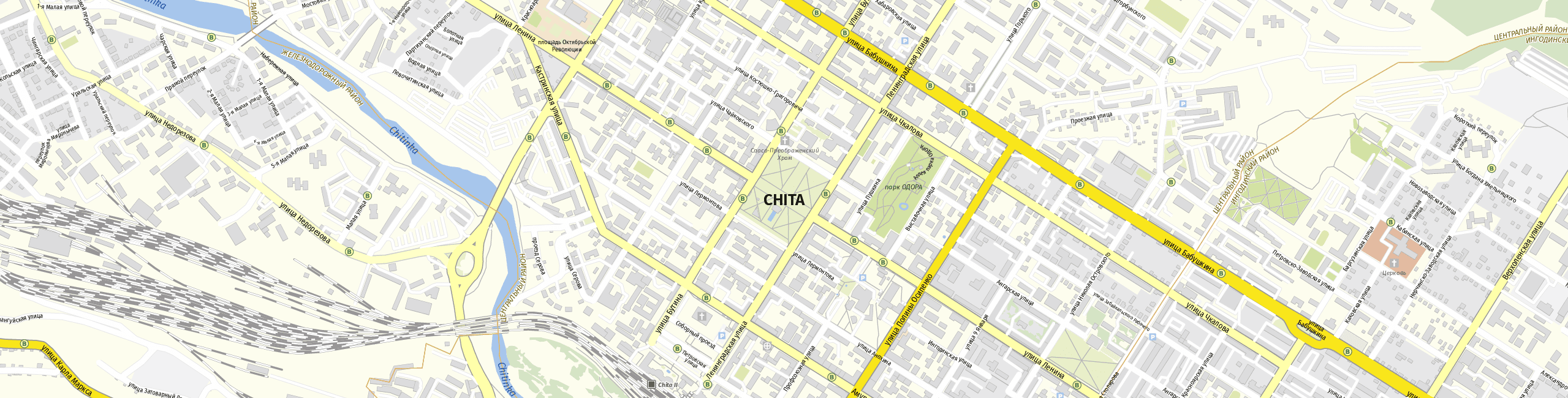 Stadtplan Tschita zum Downloaden.