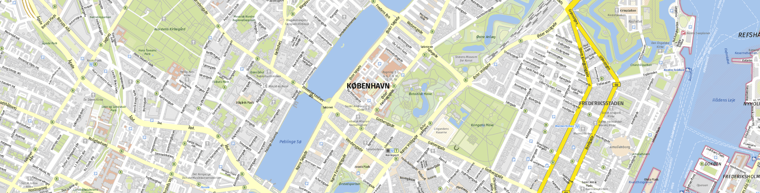 Stadtplan Kopenhagen zum Downloaden.