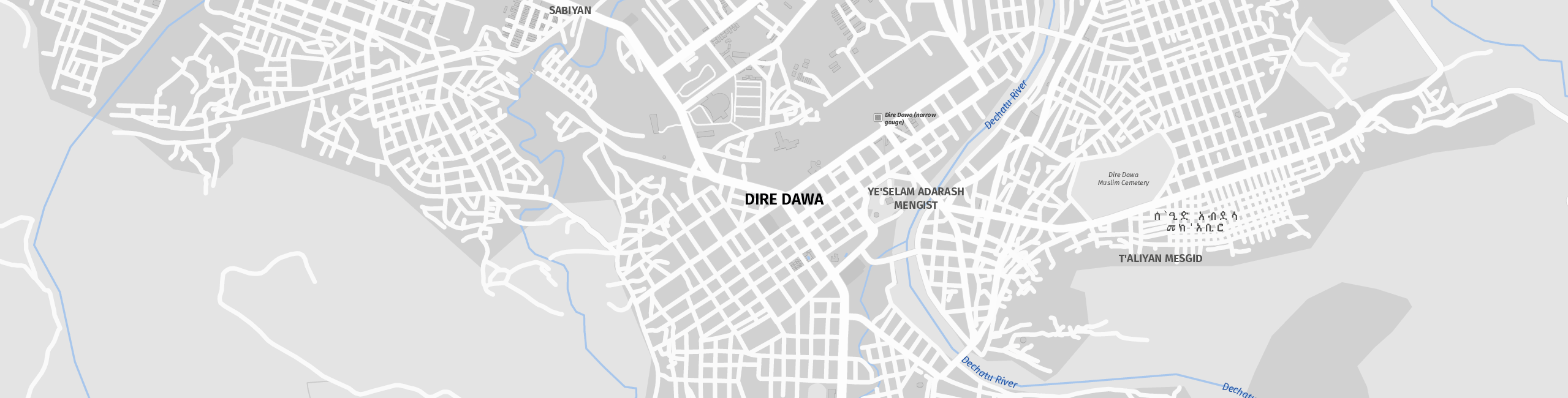 Stadtplan Dirē Dawa zum Downloaden.