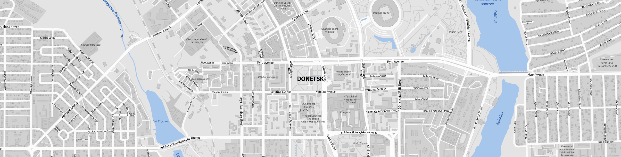 Stadtplan Donetsk zum Downloaden.