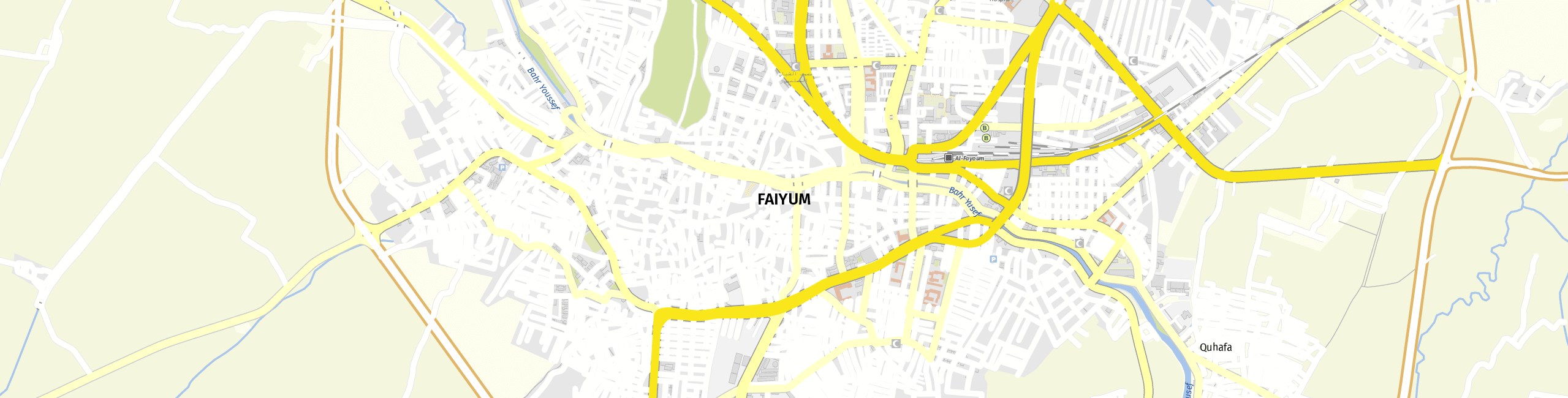 Stadtplan Faiyum zum Downloaden.