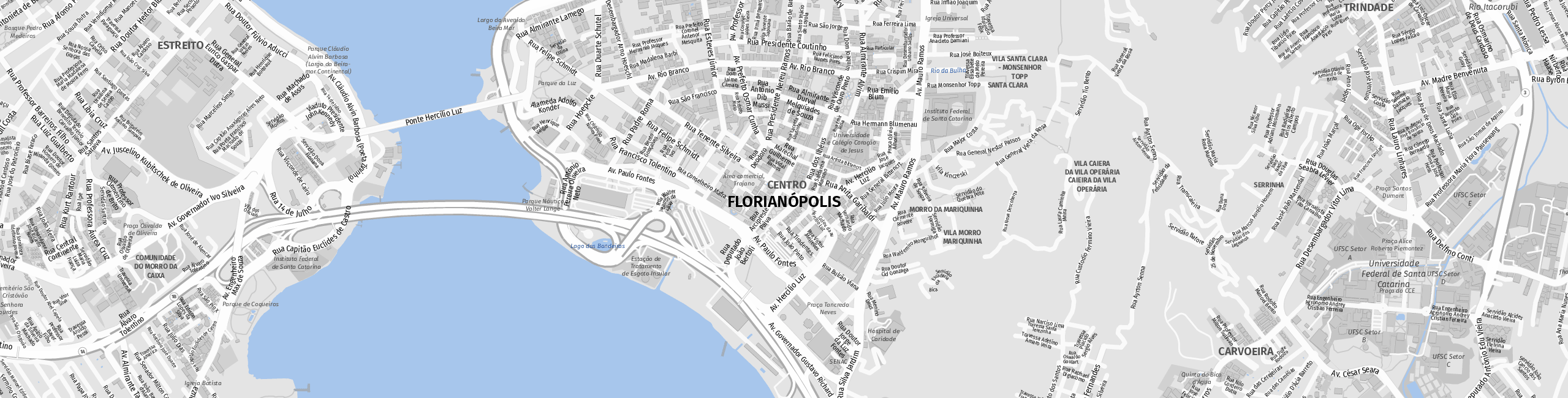 Stadtplan Florianópolis zum Downloaden.