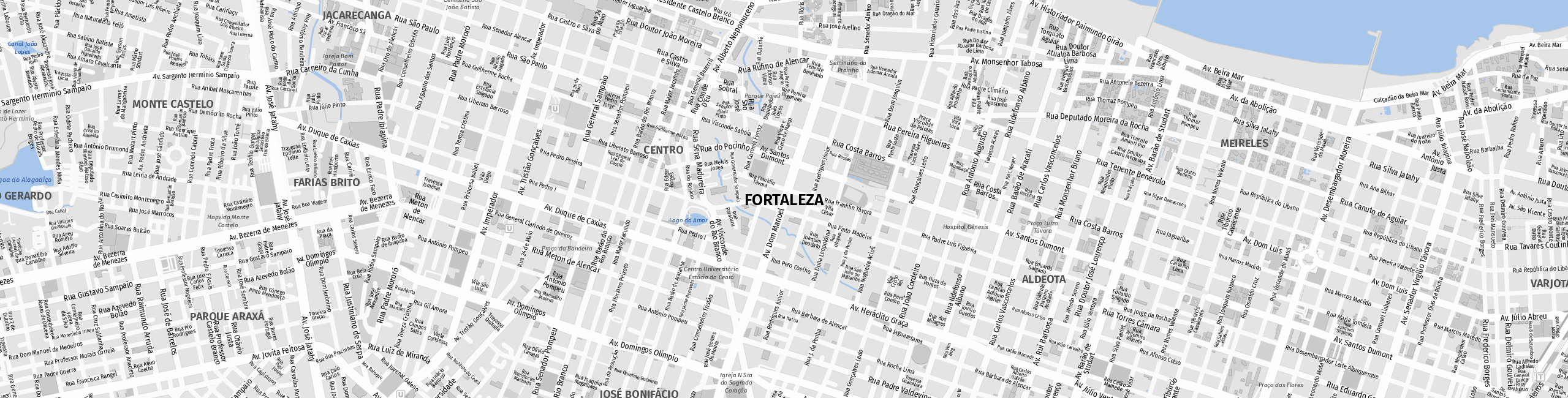 Stadtplan Fortaleza zum Downloaden.