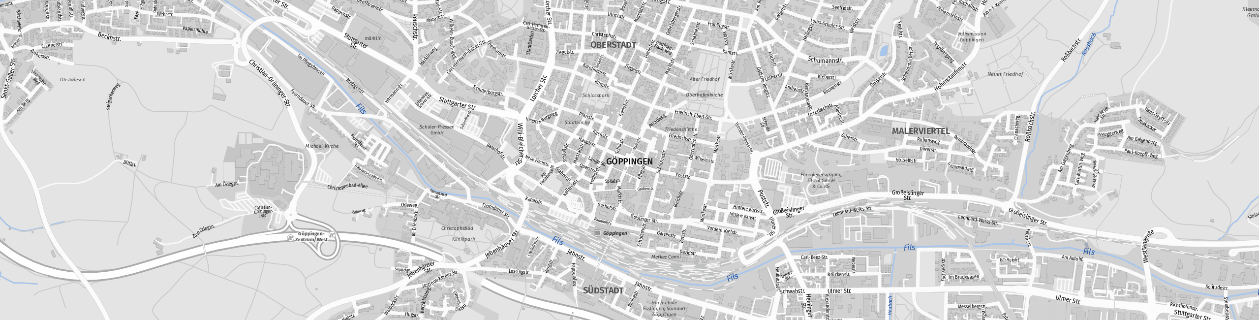 Stadtplan Göppingen zum Downloaden.