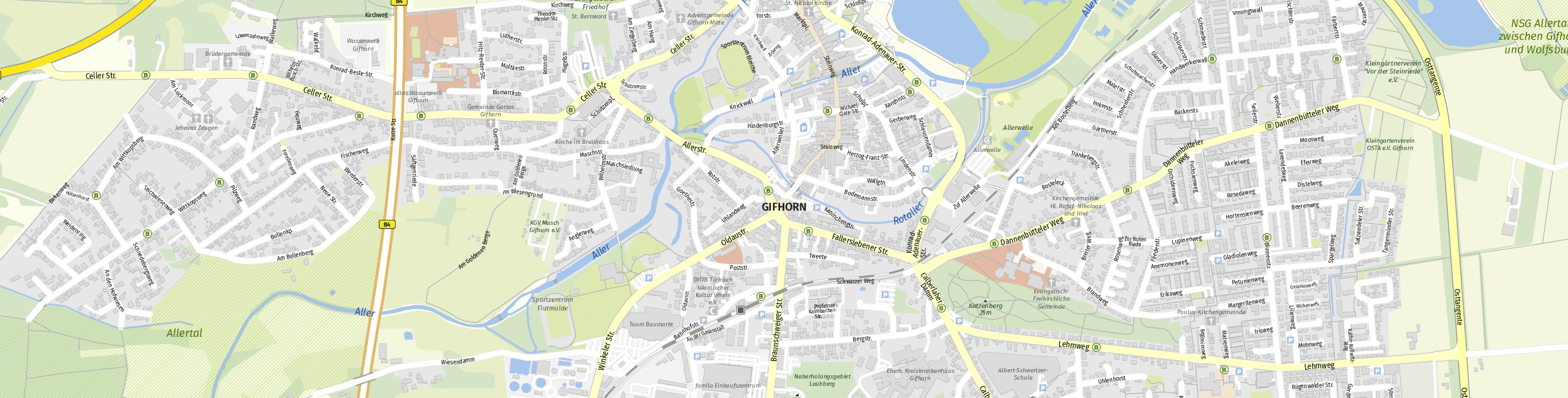 Stadtplan Gifhorn zum Downloaden.