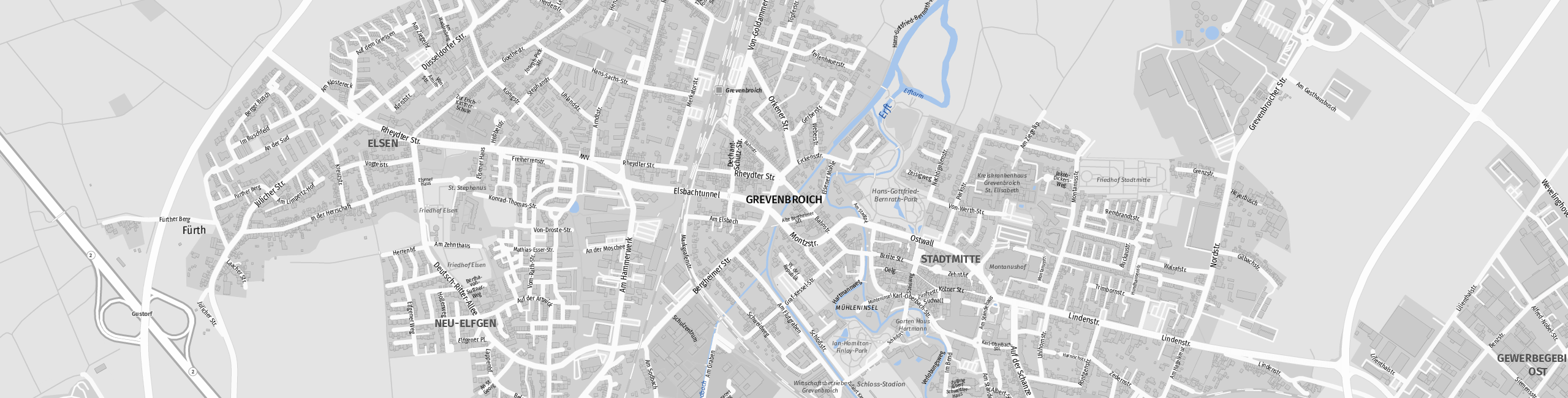 Stadtplan Grevenbroich zum Downloaden.