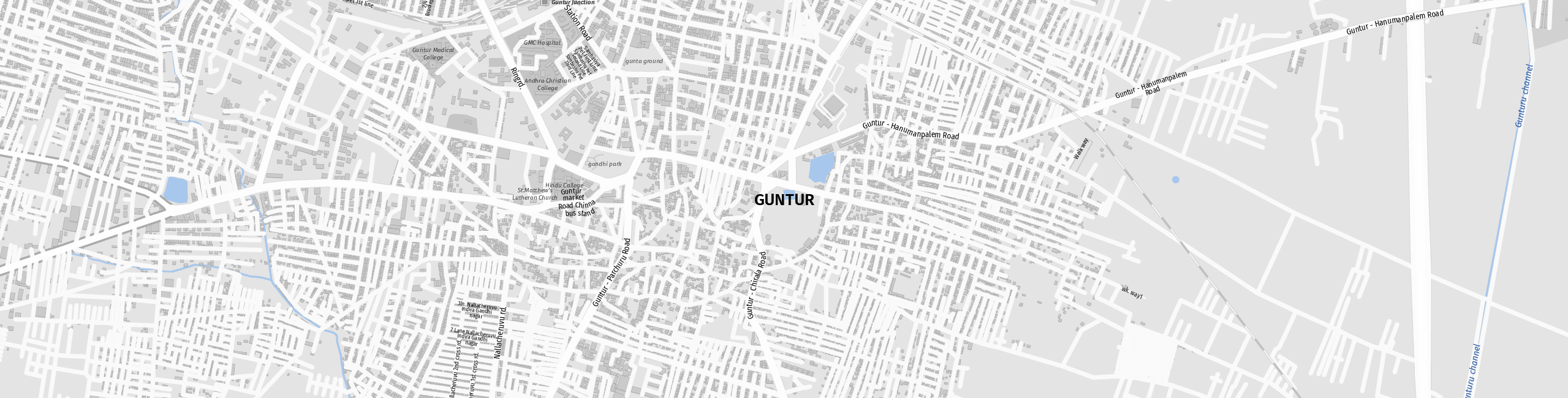 Stadtplan Guntur zum Downloaden.