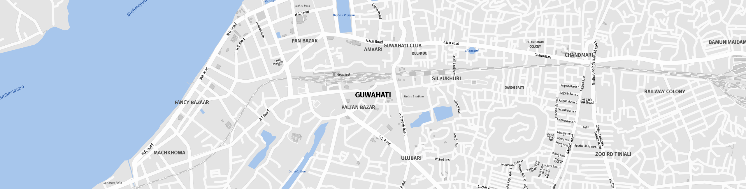 Stadtplan Guwahati zum Downloaden.