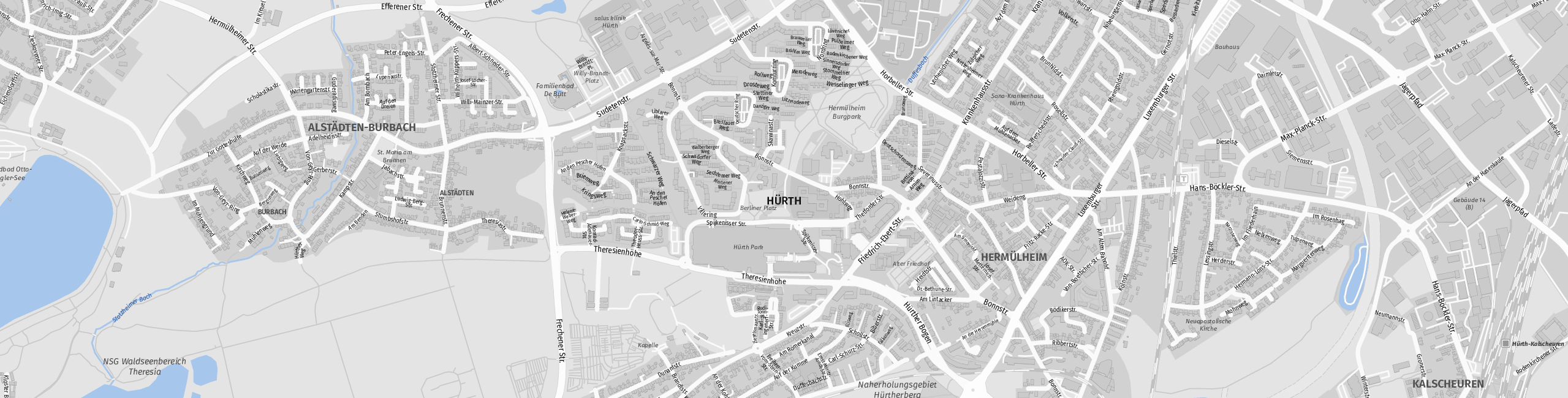 Stadtplan Hürth zum Downloaden.