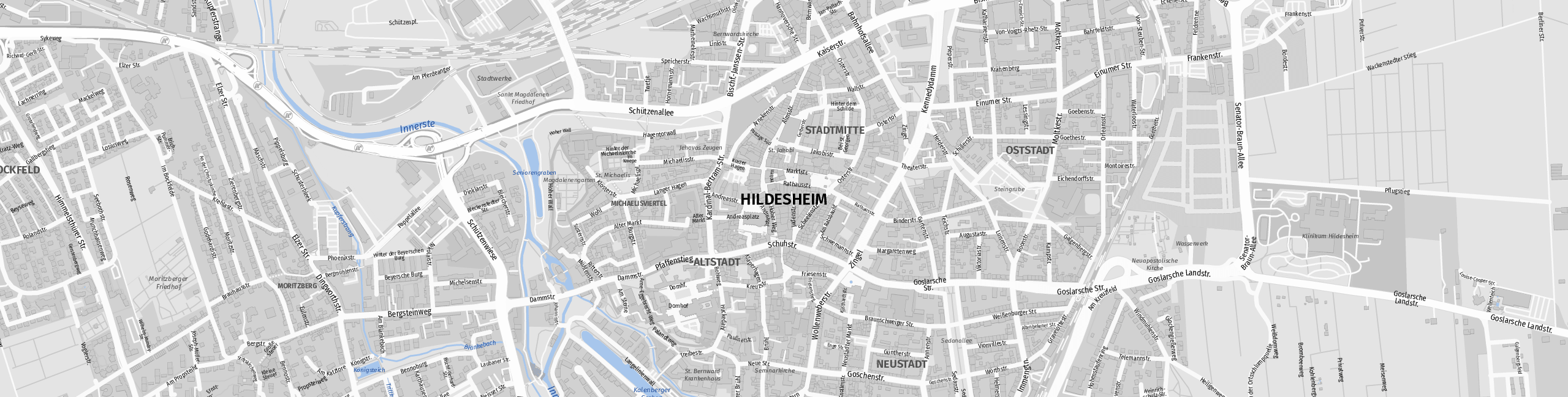 Stadtplan Hildesheim zum Downloaden.