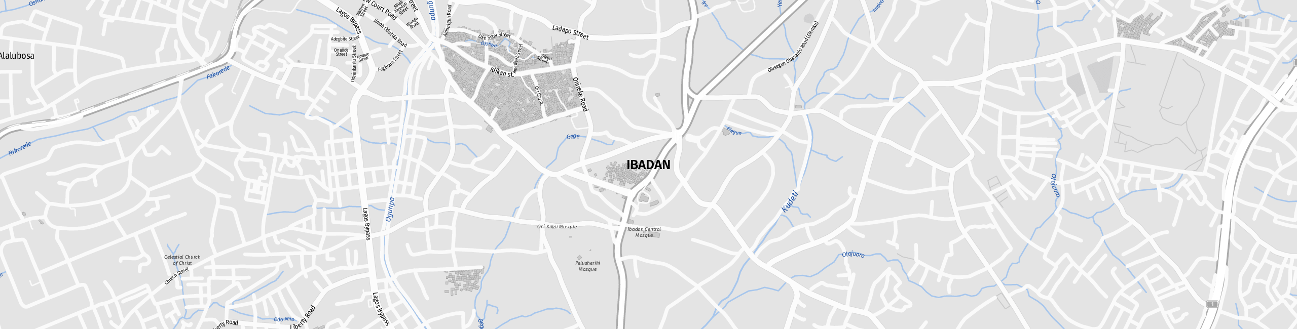 Stadtplan Ibadan zum Downloaden.