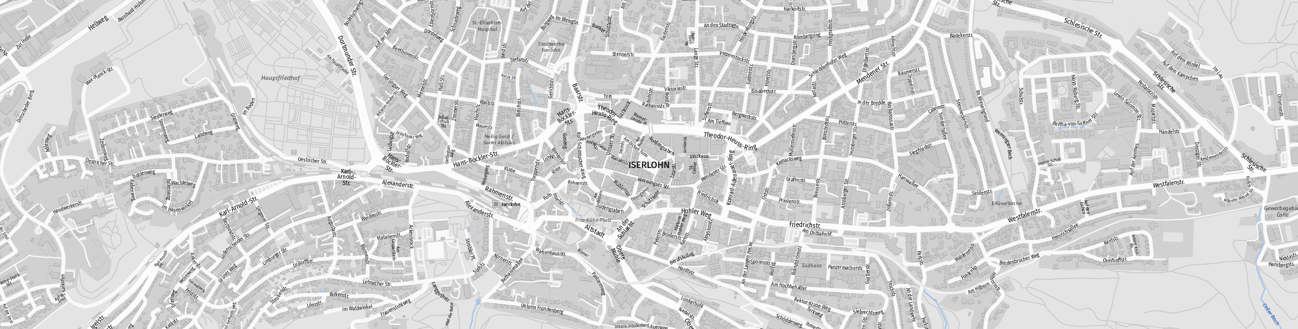 Stadtplan Iserlohn zum Downloaden.