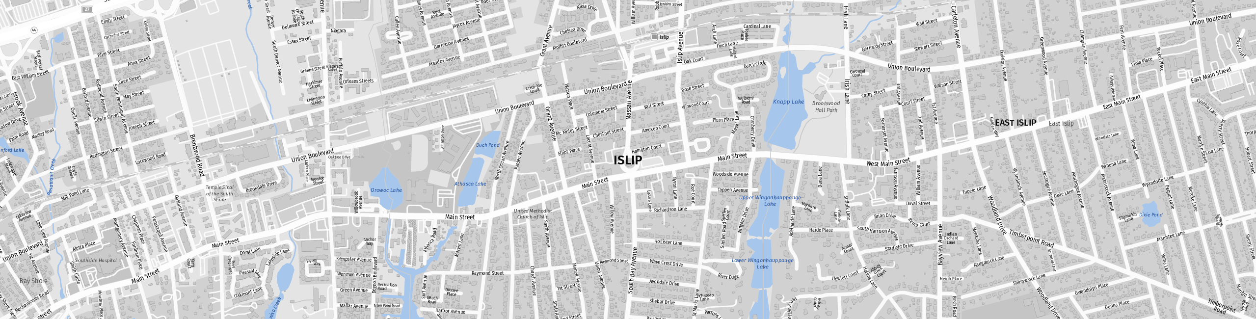 Stadtplan Islip zum Downloaden.