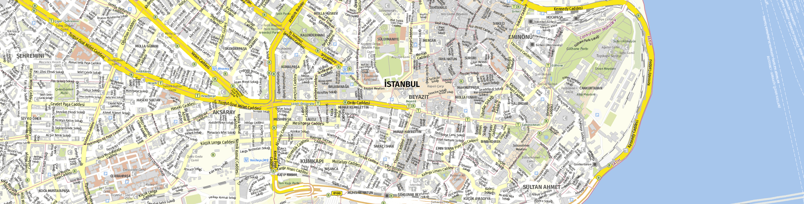 Stadtplan Istanbul zum Downloaden.