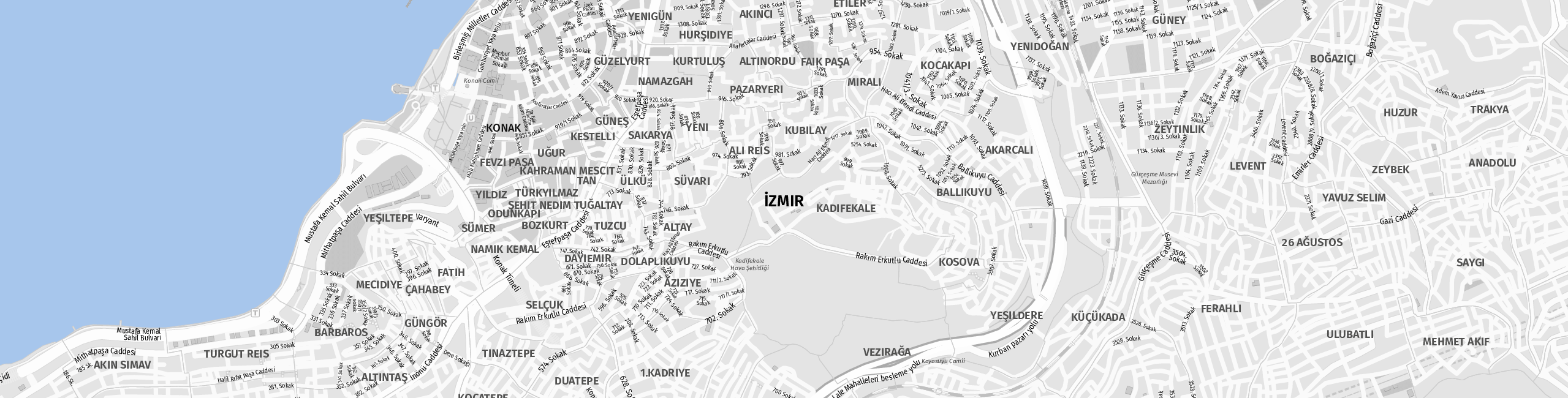 Stadtplan Izmir zum Downloaden.