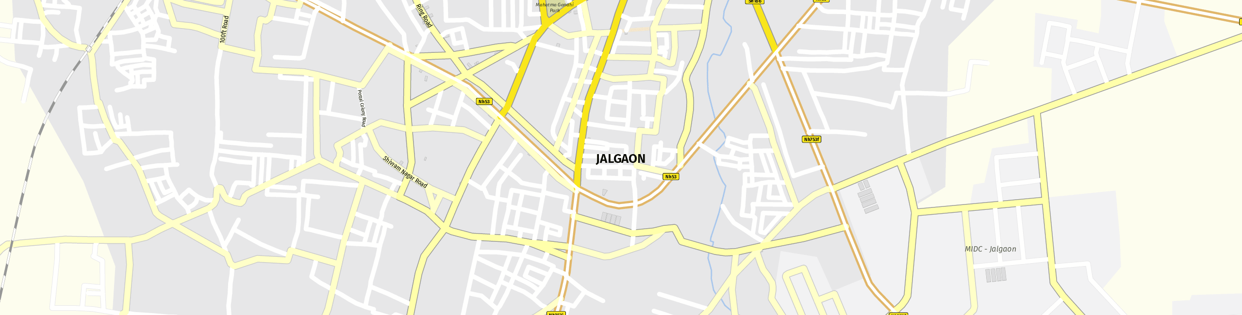 Stadtplan Jalgaon zum Downloaden.