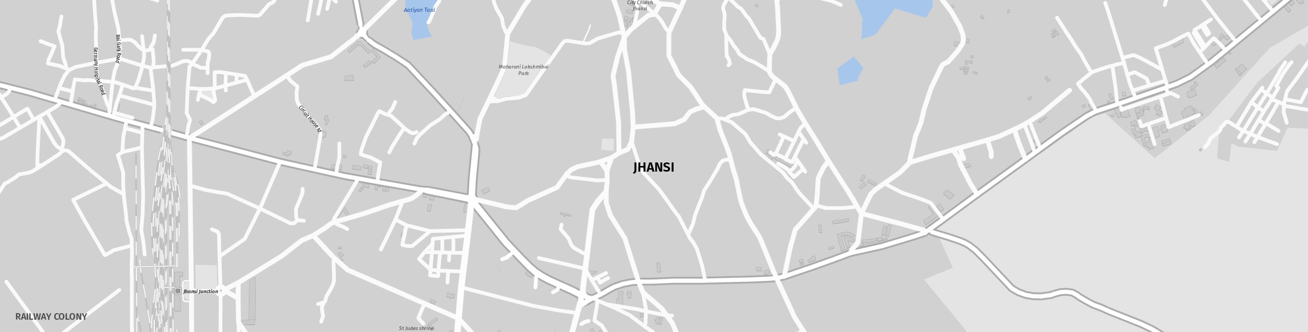 Stadtplan Jhansi zum Downloaden.