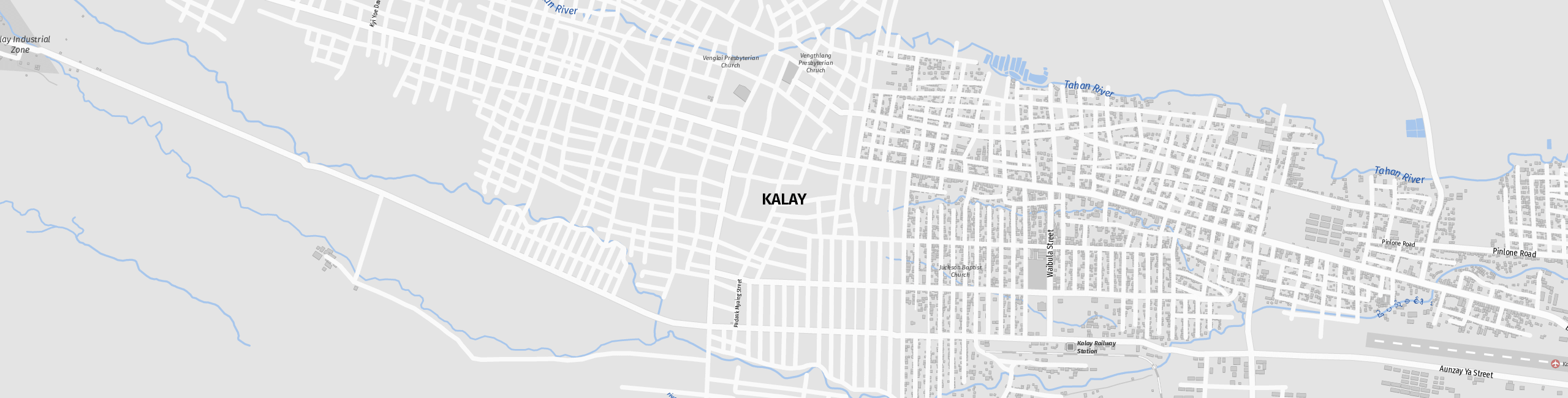 Stadtplan Kalaymyo zum Downloaden.