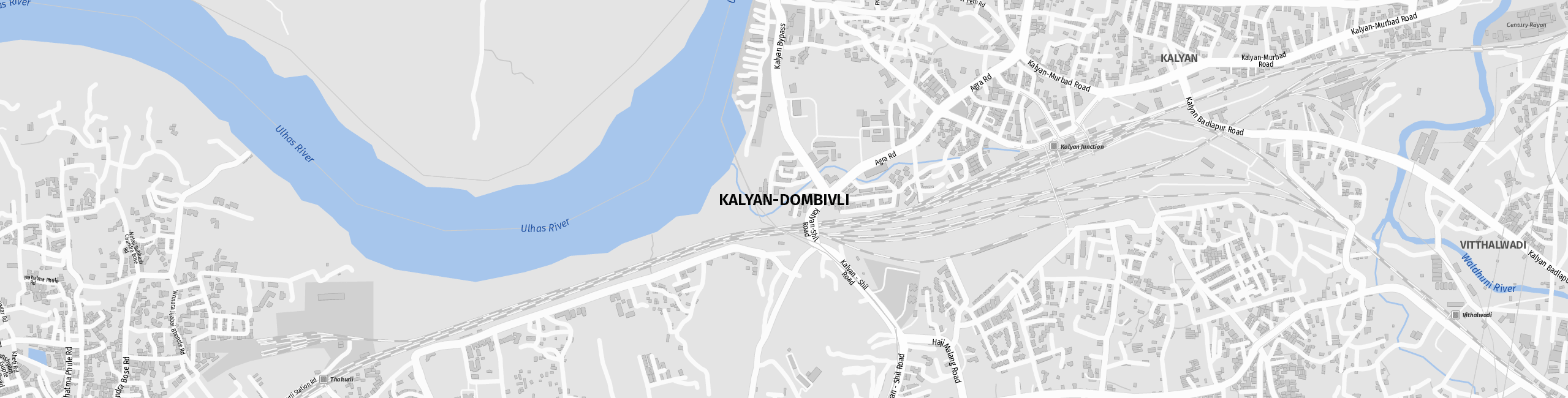 Stadtplan Kalyan-Dombivli zum Downloaden.