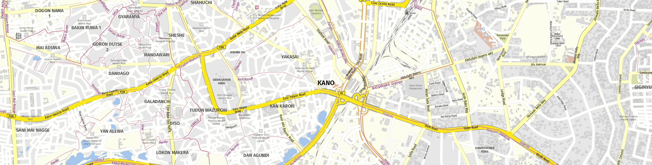 Stadtplan Kano zum Downloaden.