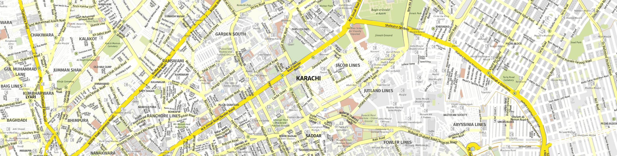 Stadtplan Karachi zum Downloaden.