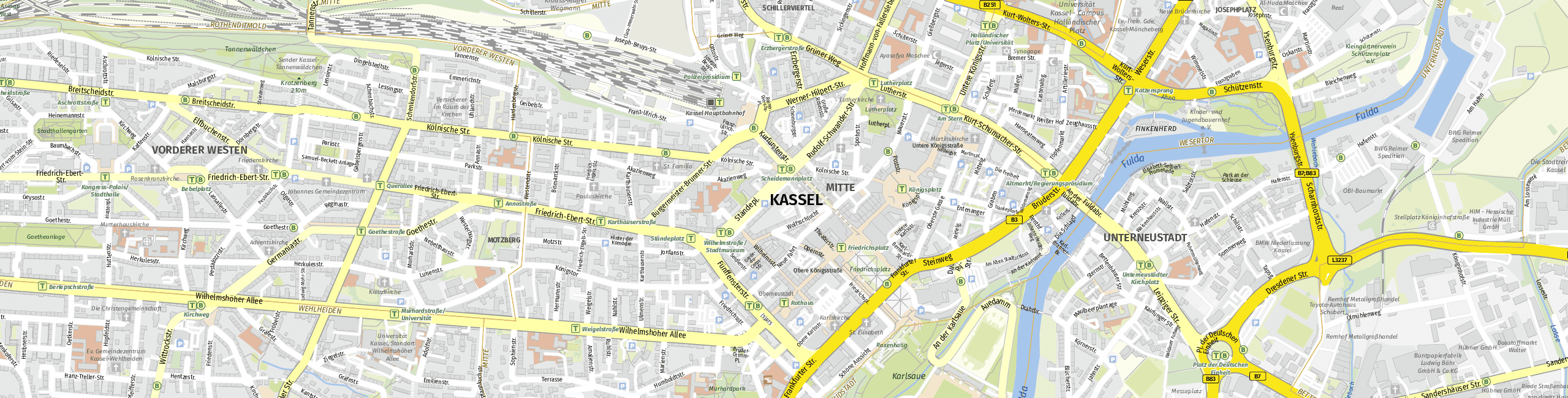 Stadtplan Kassel zum Downloaden.