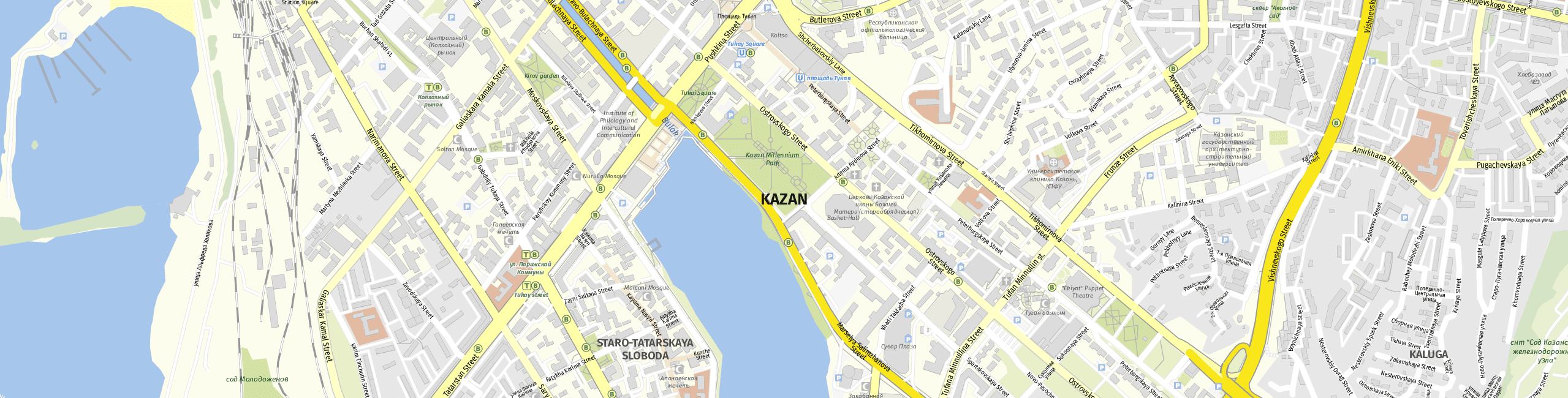 Stadtplan Kazan zum Downloaden.