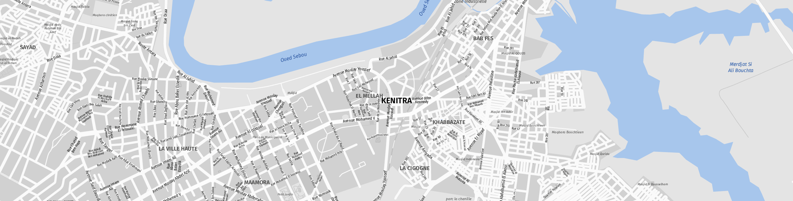 Stadtplan Kenitra zum Downloaden.