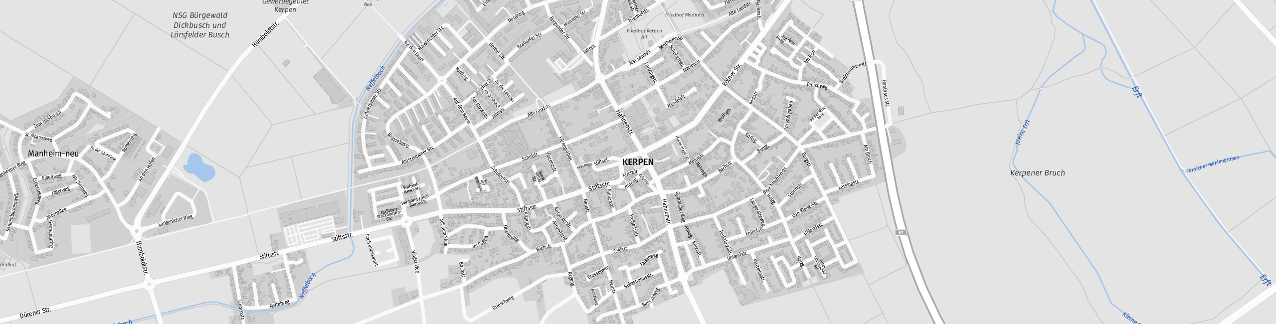 Stadtplan Kerpen zum Downloaden.