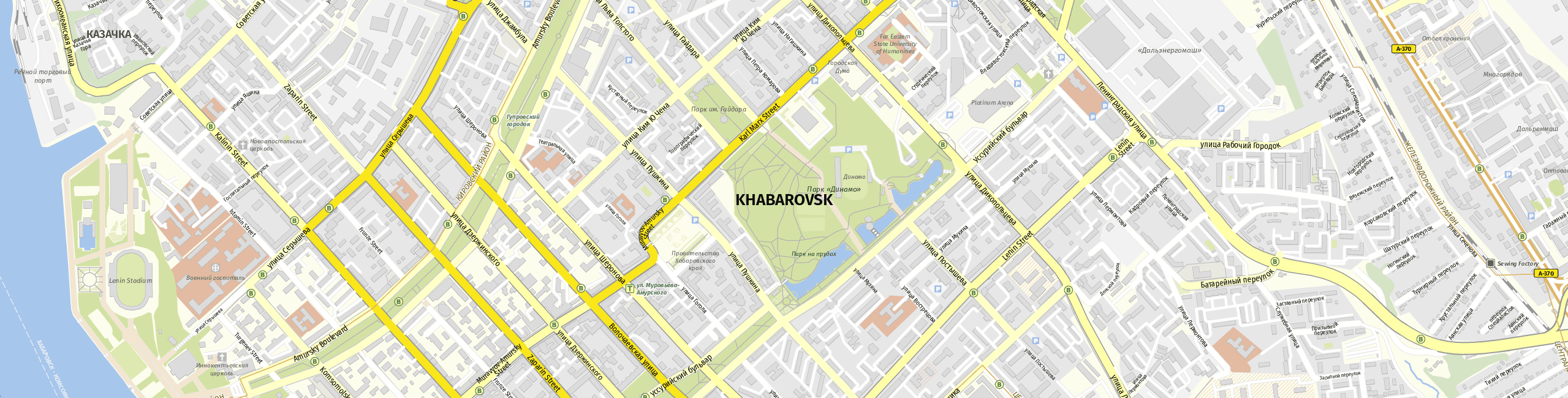 Stadtplan Chabarowsk zum Downloaden.