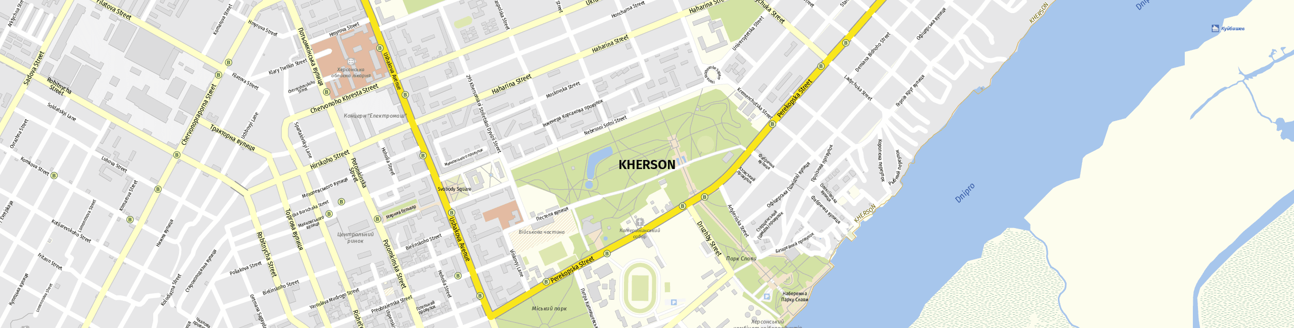 Stadtplan Kherson zum Downloaden.