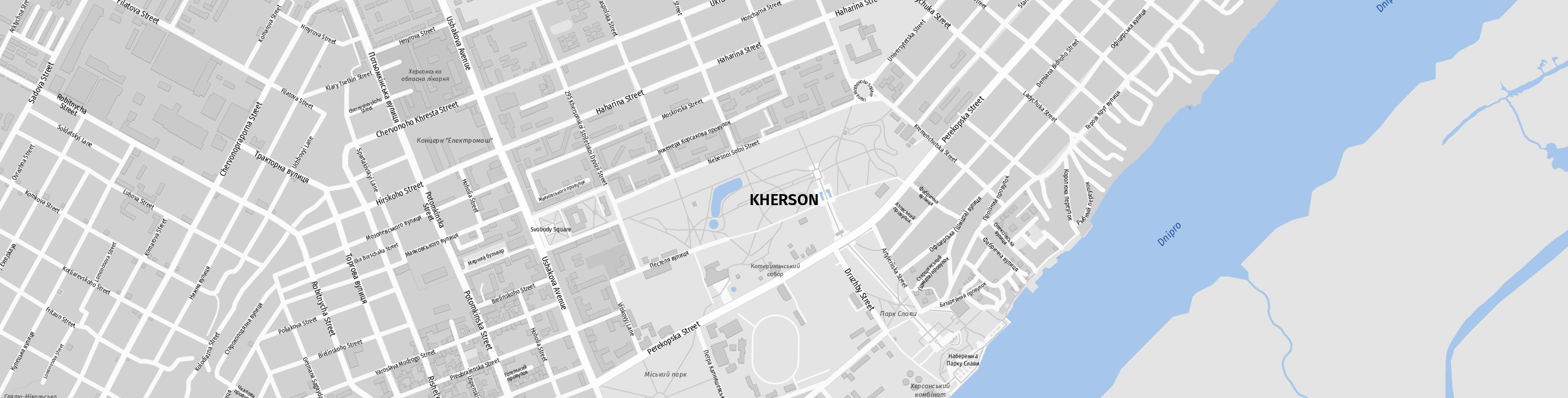Stadtplan Kherson zum Downloaden.