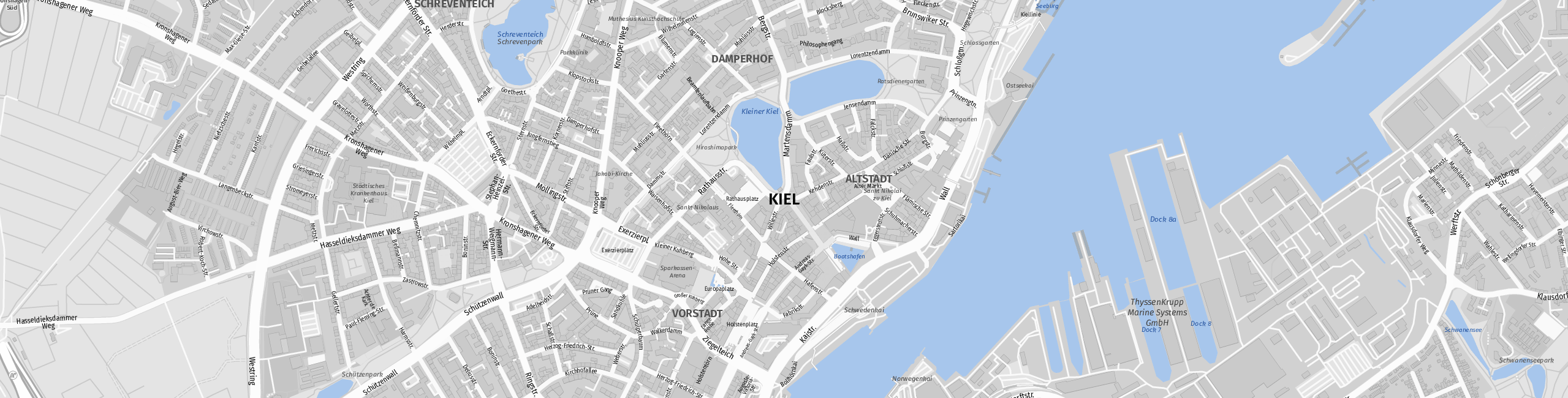 Stadtplan Kiel zum Downloaden.