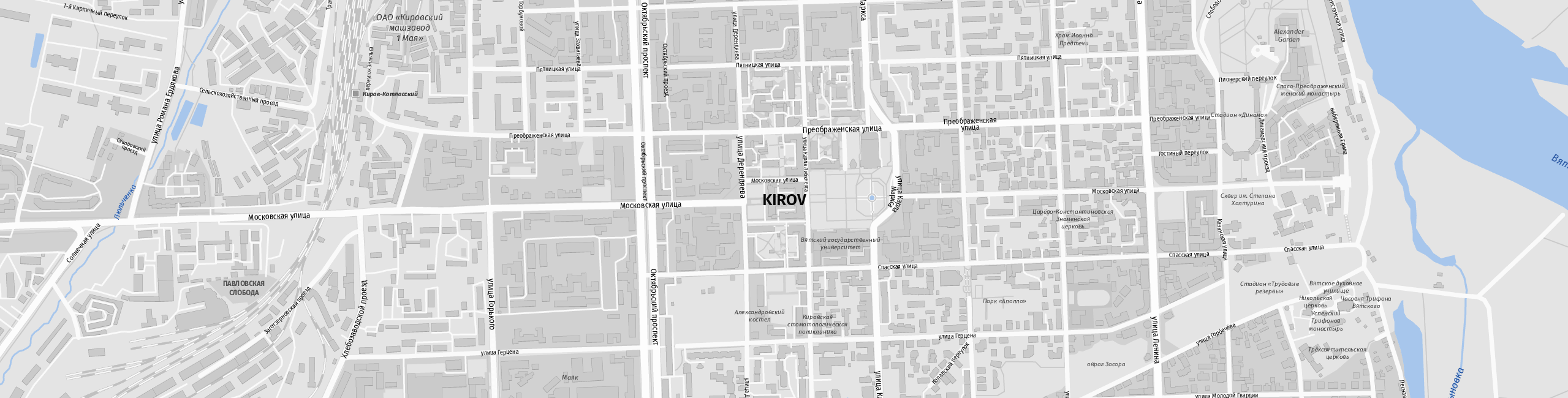 Stadtplan Kirow zum Downloaden.