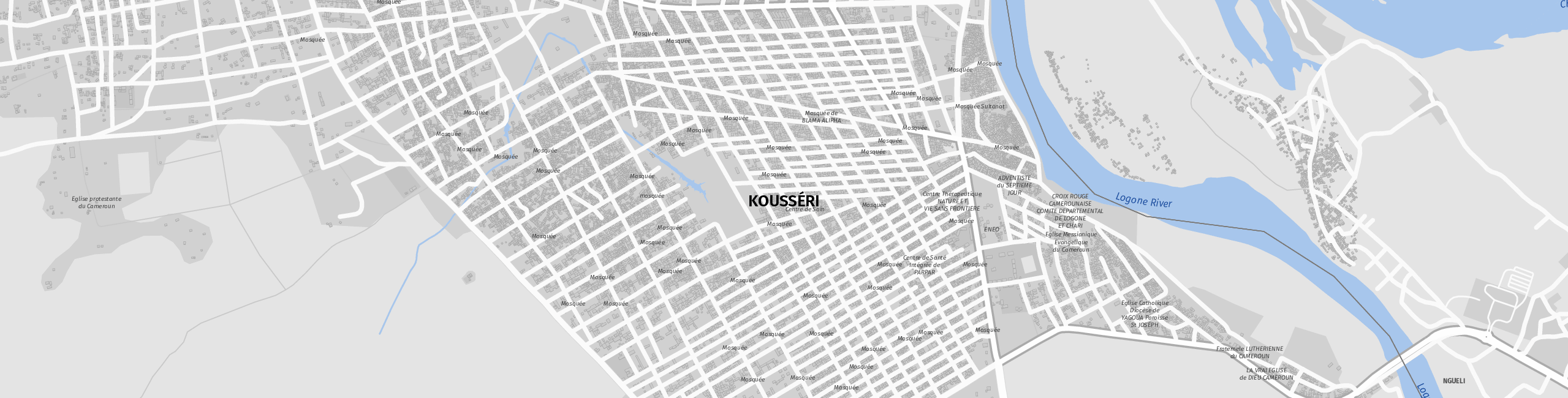 Stadtplan Kousséri zum Downloaden.