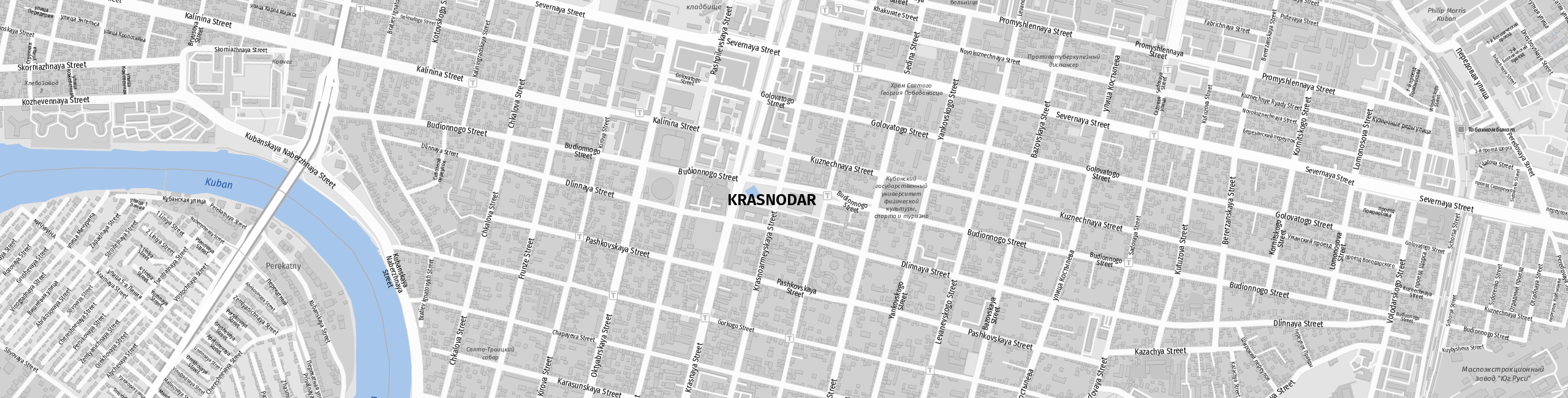 Stadtplan Krasnodar zum Downloaden.