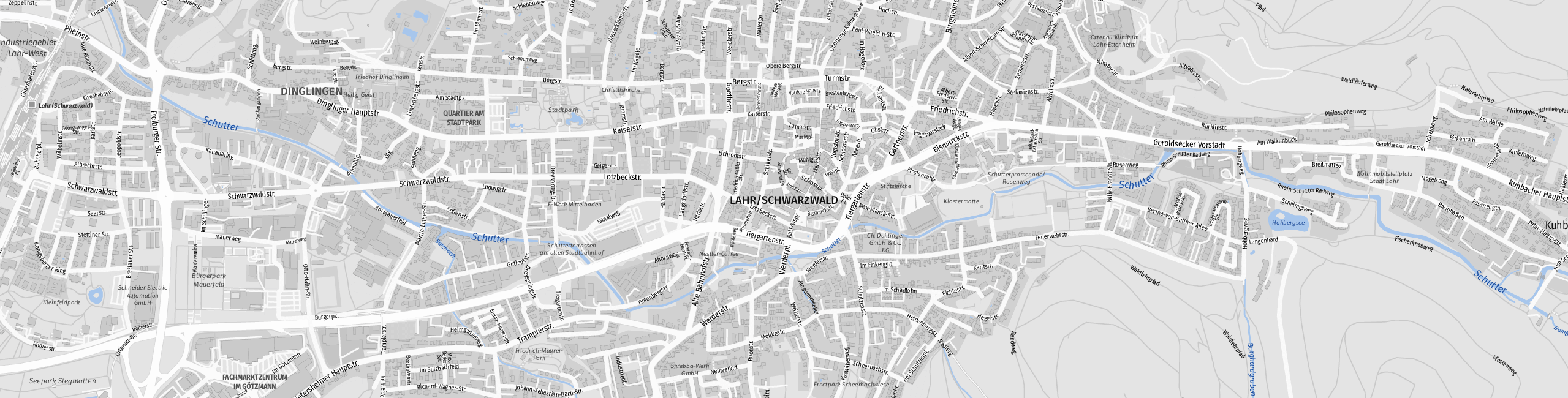 Stadtplan Lahr zum Downloaden.