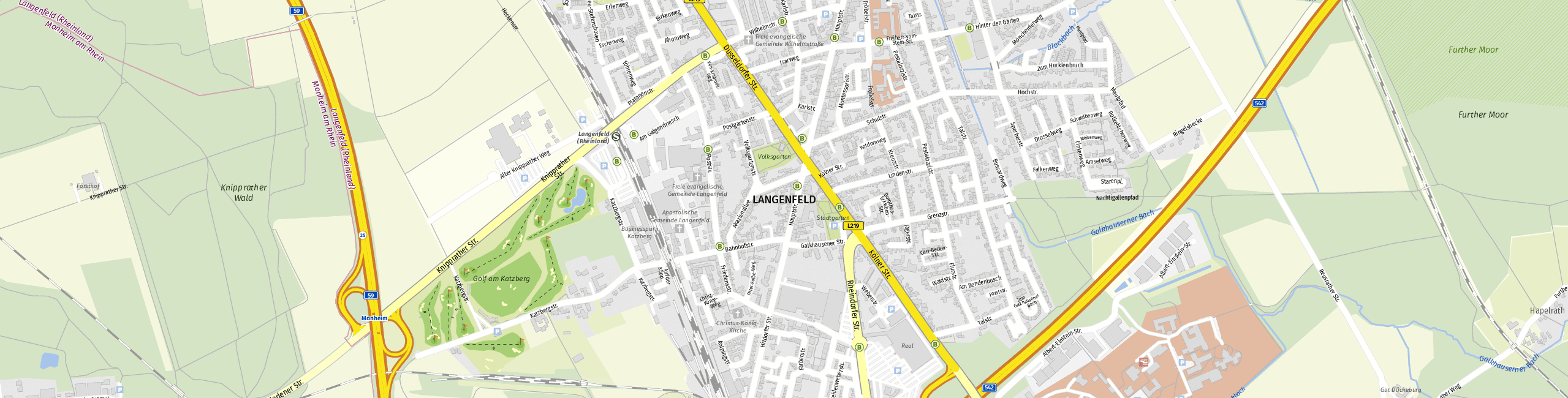 Stadtplan Langenfeld zum Downloaden.