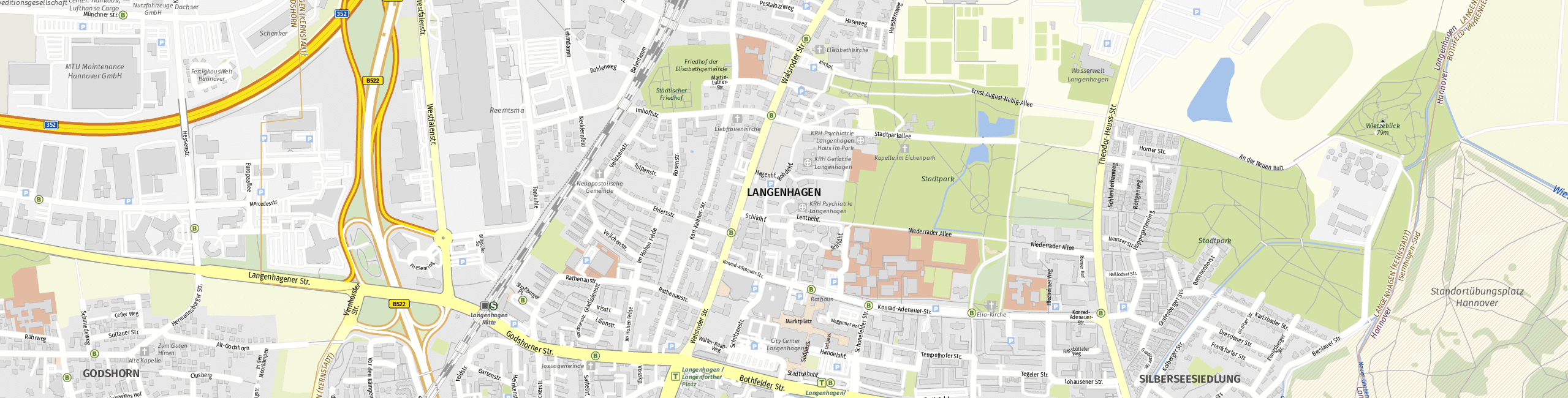 Stadtplan Langenhagen zum Downloaden.