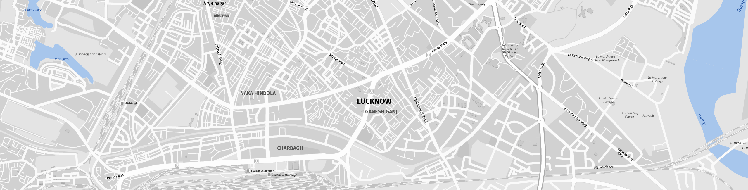Stadtplan Lucknow zum Downloaden.