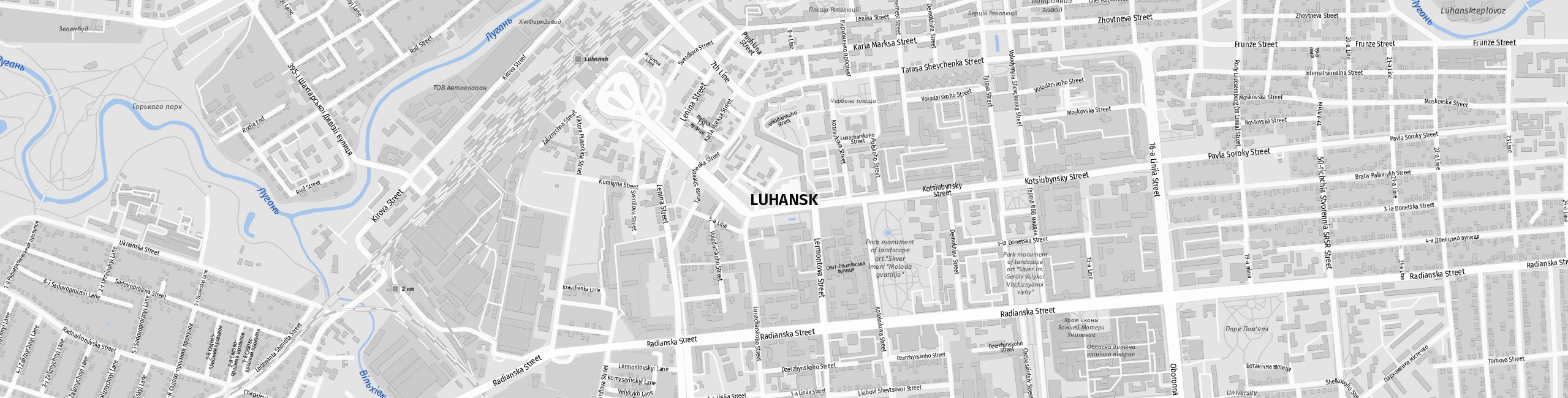 Stadtplan Luhansk zum Downloaden.