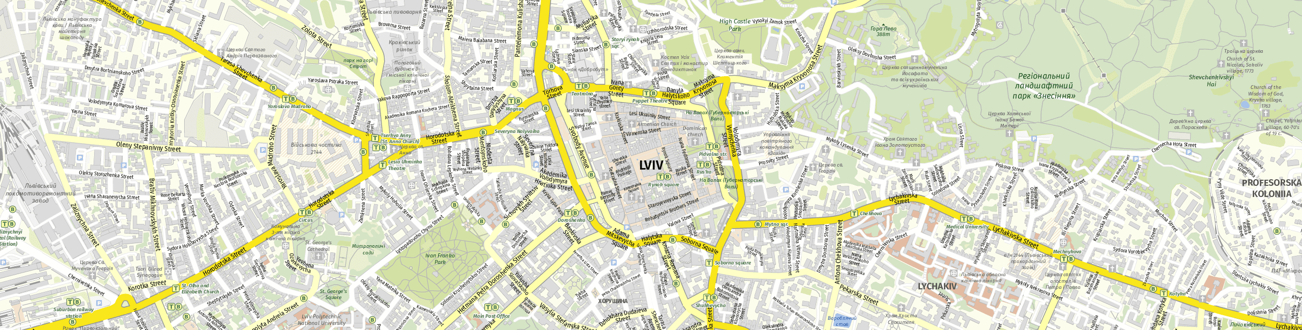 Stadtplan Lviv zum Downloaden.