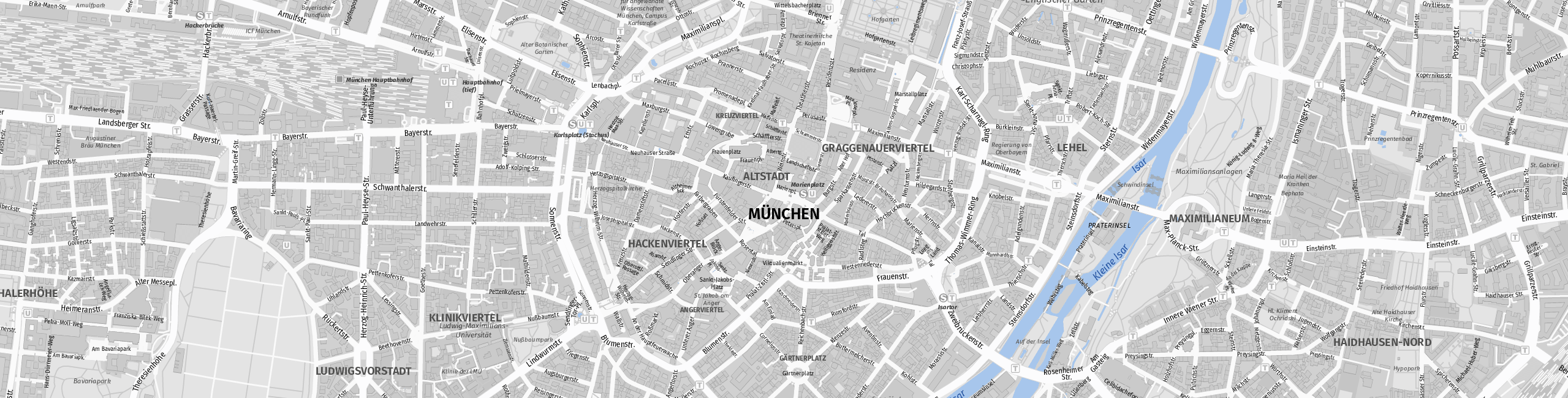 Stadtplan München zum Downloaden.