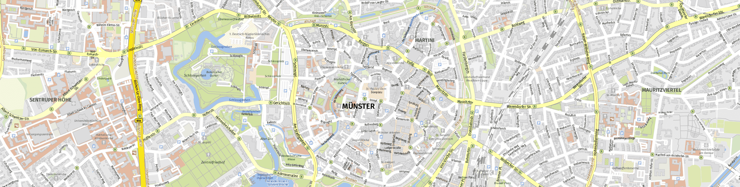 Stadtplan Münster zum Downloaden.