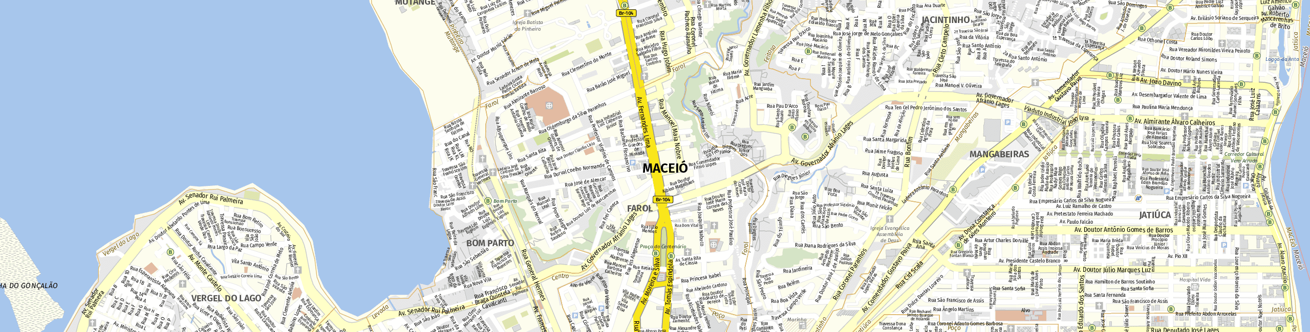Stadtplan Maceió zum Downloaden.