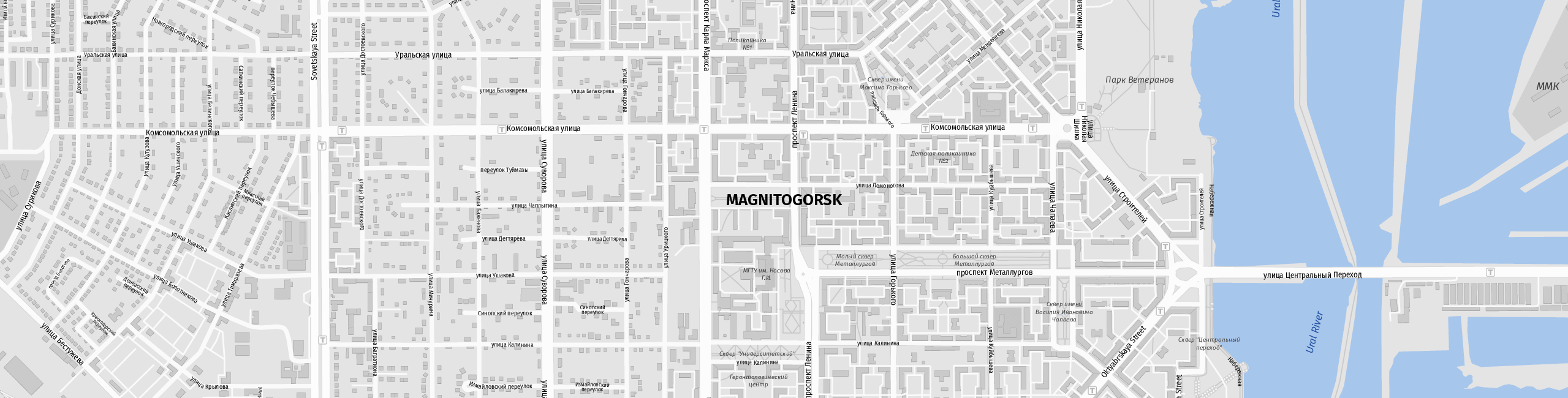 Stadtplan Magnitogorsk zum Downloaden.