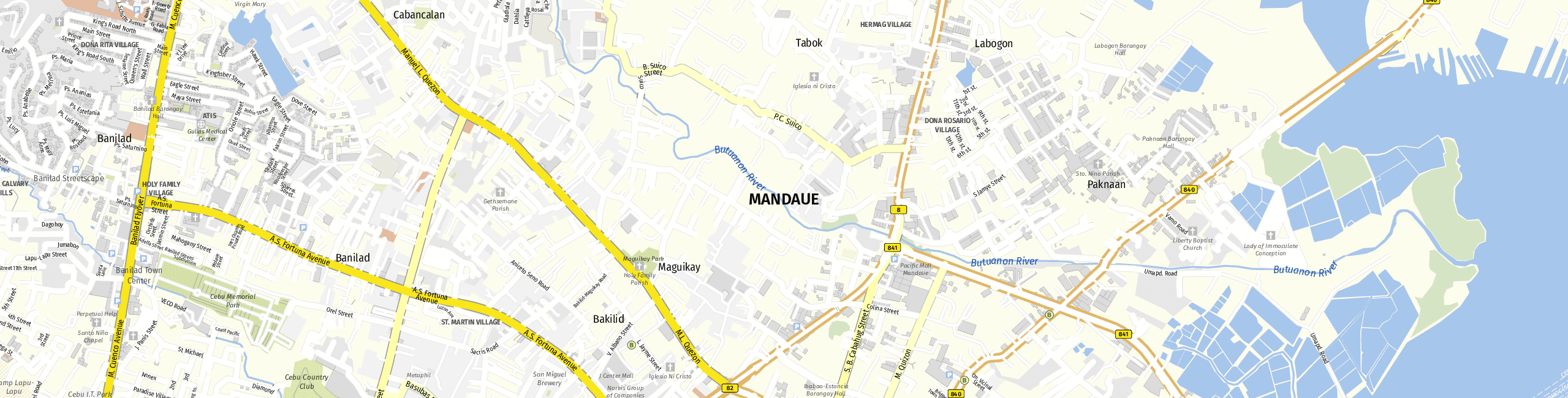 Stadtplan Mandaue City zum Downloaden.