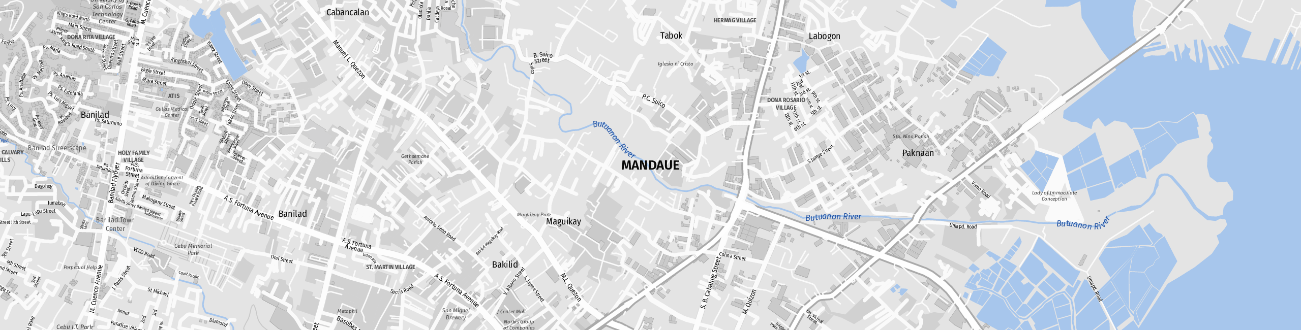 Stadtplan Mandaue City zum Downloaden.
