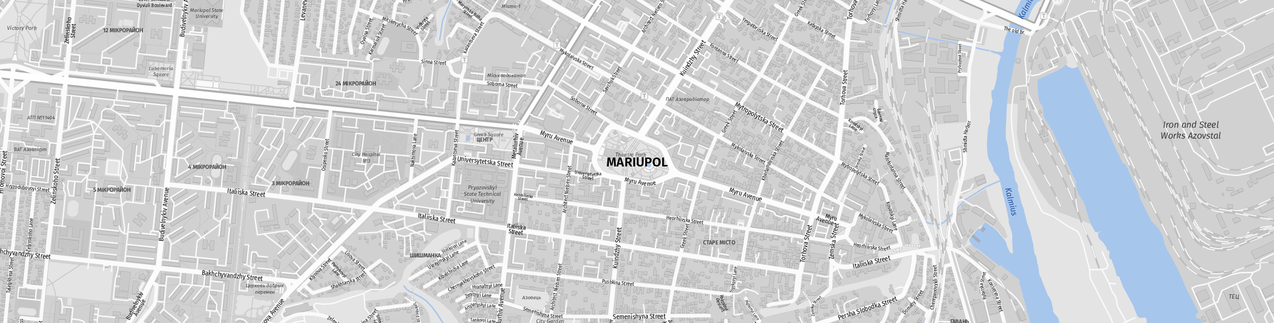 Stadtplan Mariupol zum Downloaden.